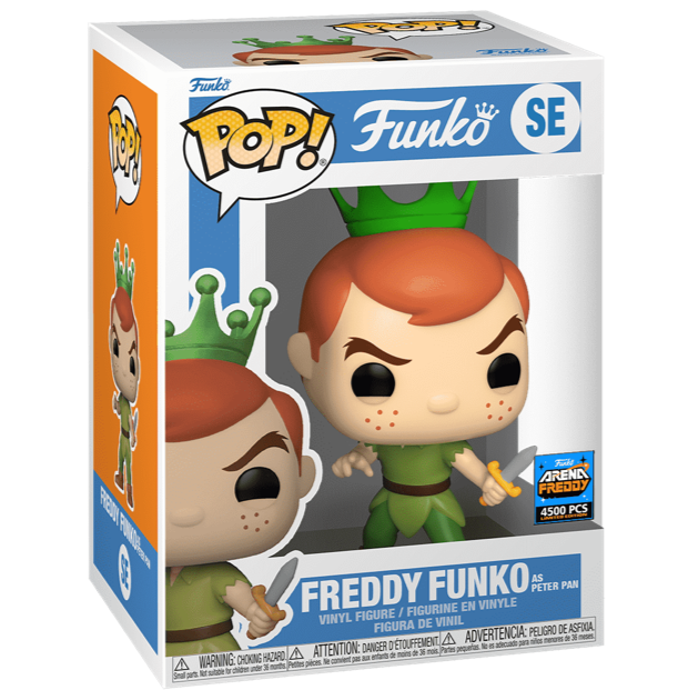 Freddy funko as peter pan ( 4500 ) pcs