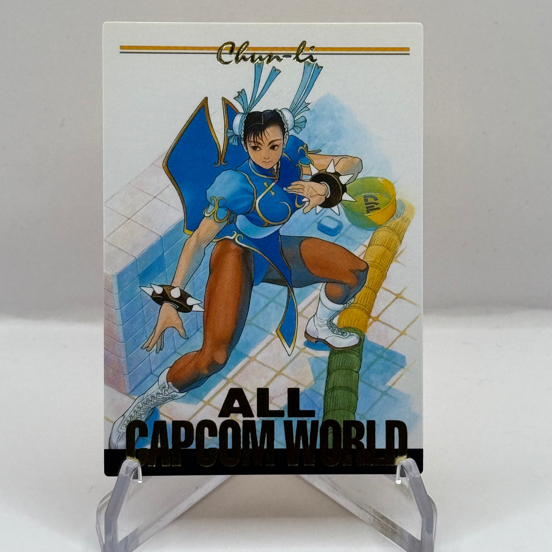 Street Fighter Chun-Li Card All Capcom World First edition BANDAI